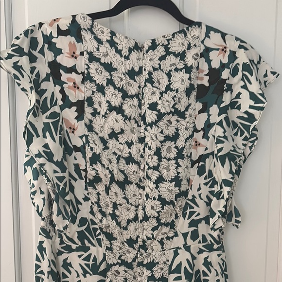 Rebecca Taylor Floral V-Neck Dress - Picture 5 of 6
